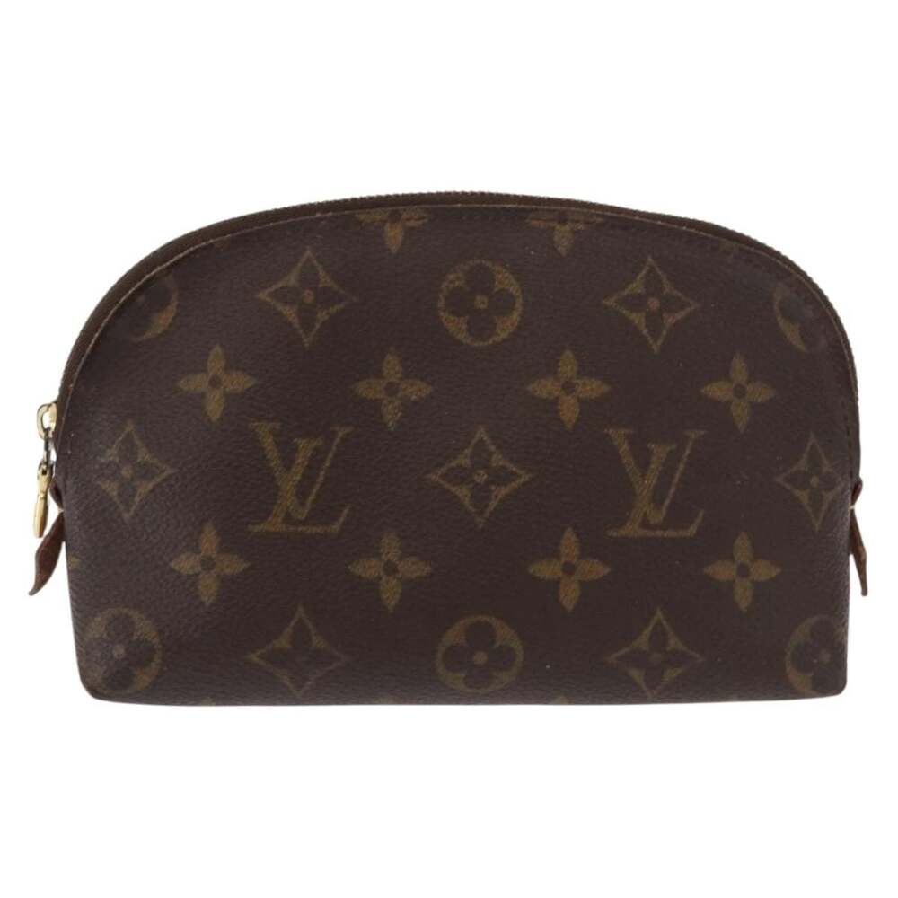 Louis Vuitton Monogram Pochette Cosmetic PM Pouch Brown